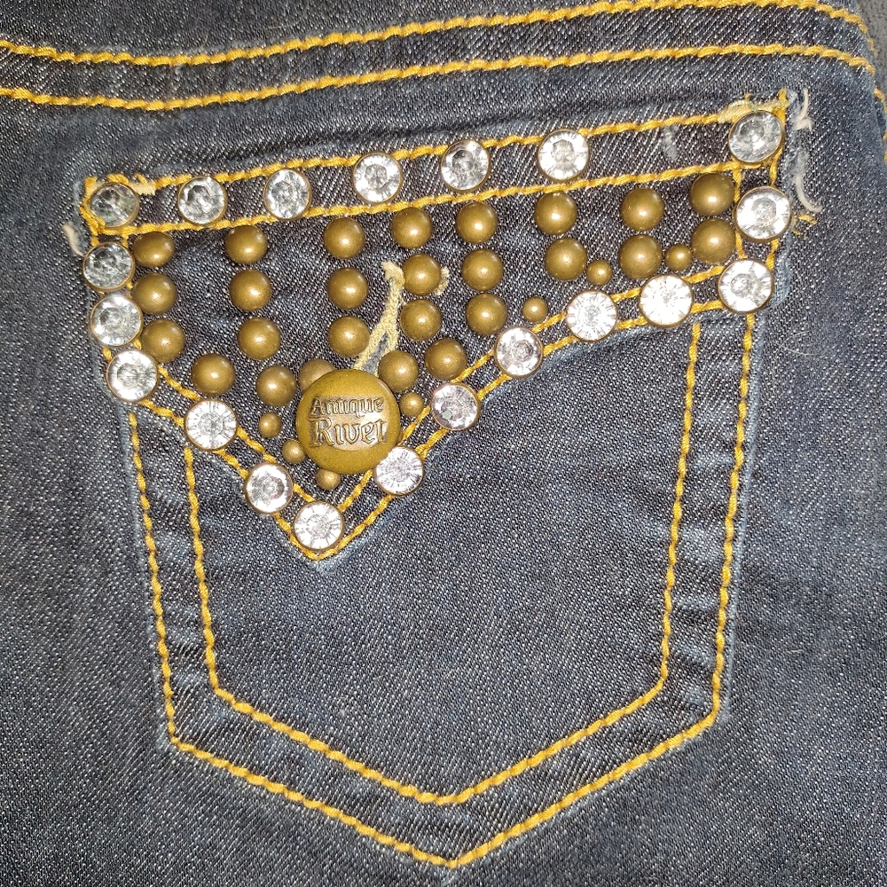 Antique Rivet Jeans - Picture 6 of 10
